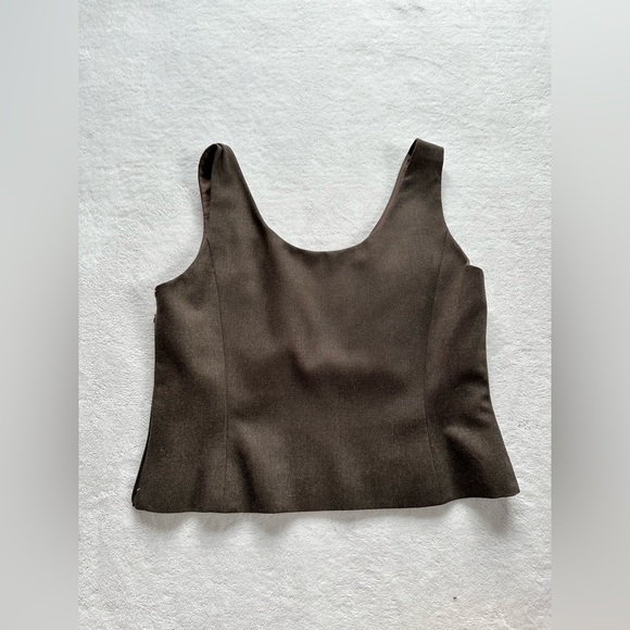 Albert Nipon Brown Top - Picture 2 of 4